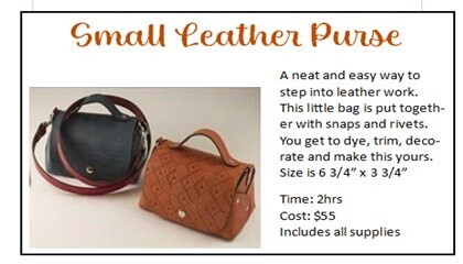 CLASS: Small Leather Purse Date TBA