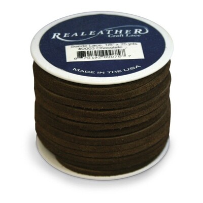 Leather Lacing 25 Yards 3mm Dark Brown