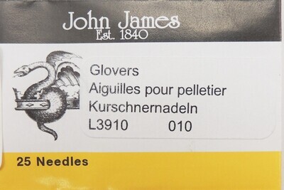 John James Glover Needles Sz 10 Pkg of 25