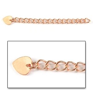 Necklace Extender Gold Plate on Brass 3pcs