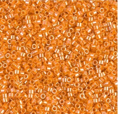 Delica Sz 11 Opaque Mandarin Lustre 1563