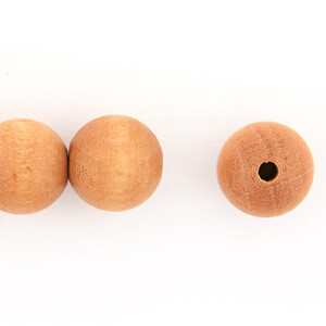 Czech Wood 6mm Pkg of 100 Light Brown
