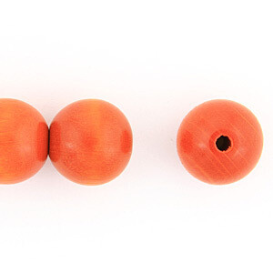 Czech Wood 6mm Pkg of 100 Orange
