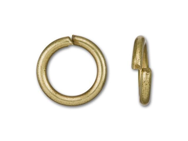 Jump Ring 6mm Antique Brass 16ga Pkg of 20