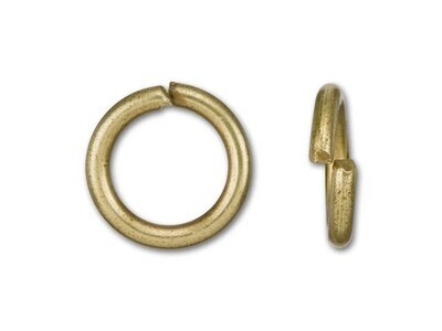 Jump Ring 6mm Antique Brass 16ga Pkg of 20