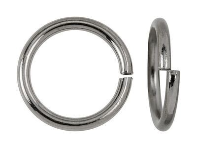 Jump Ring 6mm Gunmetal 16ga pkgs of 20