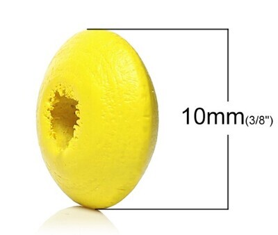 Wood UFO Pkg of 50 Yellow