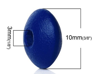 Wood UFO Pkg of 50 Blue