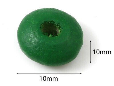 Wood UFO Pkg of 50 Green