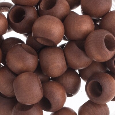 Czech Wood Brown 12x9.8mm Rounds