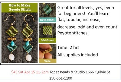CLASS: Peyote Stitches TBA