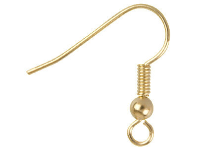 Shepard Hook Earrings Stainless Steel Gold Plate 5 Prs