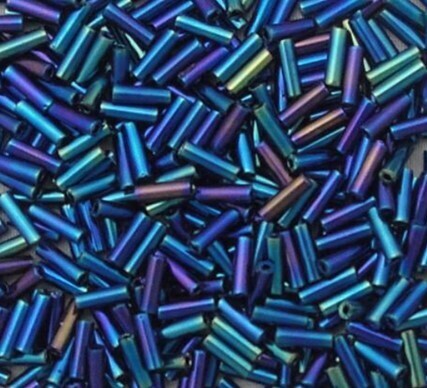 Bugles Sz 2 Opaque Navy Blue Iris