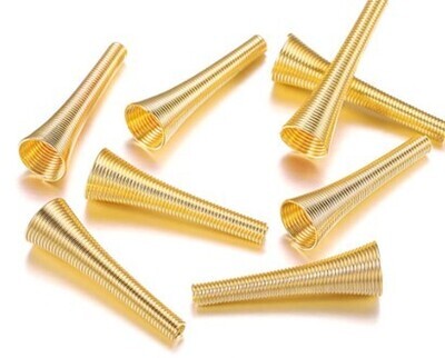 Cones Gold Coiled 30x8mm