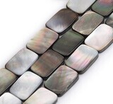 Abalone Rainbow Rectangles 8x12mm