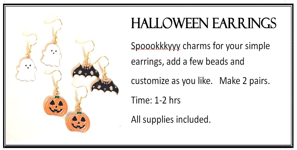 CLASS: Halloween Earrings TBA