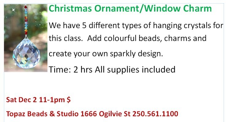 CLASS: Christmas Ornament/Window Hanging TBA