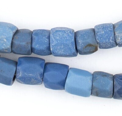 Blue Glass Trade Beads & Flatback Crystals