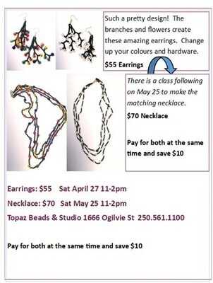 CLASS: Beaded Branch &amp; Flower Necklace TBA