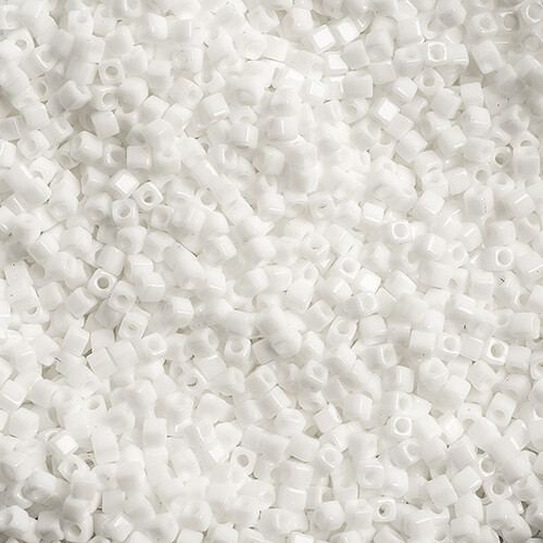Miyuki Square 1.8mm apx 20gm Chalk White Opaque