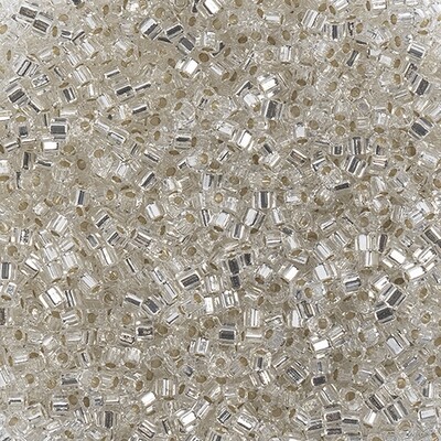 Miyuki Square 1.8mm apx 20gm Silverlined Crystal