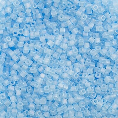 Miyuki Square 1.8mm apx 20gm Aqua Transparent AB Matte