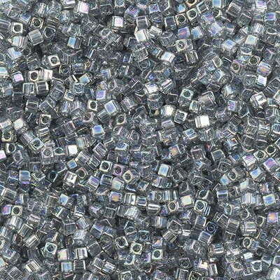 Miyuki Square 1.8mm apx 20gm Grey Transparent AB
