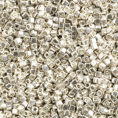 Miyuki Square 1.8mm apx 20gm Silver Galvanized