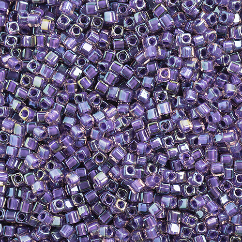 Miyuki Square 1.8mm apx 20gm Purple Opaque AB Luster