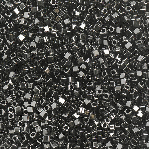Miyuki Square 1.8mm apx 20gm Black Opaque