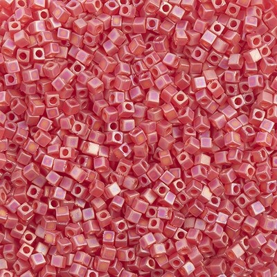 Miyuki Square 1.8mm apx 20gm Ruby Transparent AB Matte