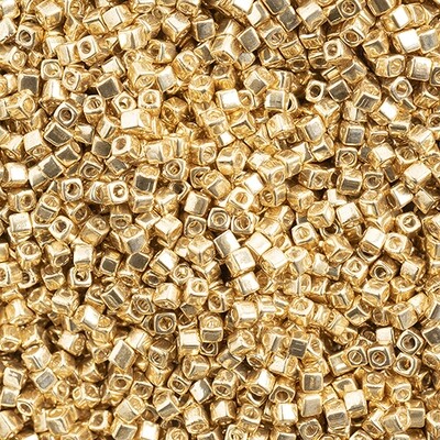 Miyuki Square 1.8mm apx 20gm Gold Galvanized