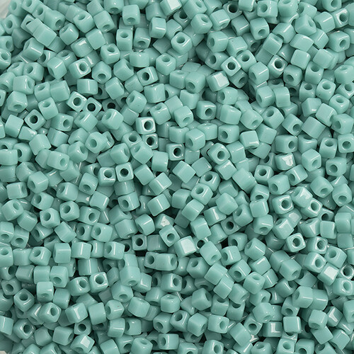 Miyuki Square 1.8mm apx 20gm Green Turquoise Opaque