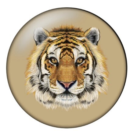 Cabochon Tiger 25mm Glass