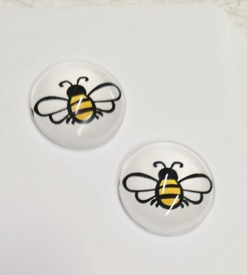 Cabochon Bee 20mm Glass