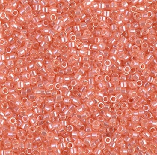 Delica Sz 11 Transparent Peach Lustre #1480
