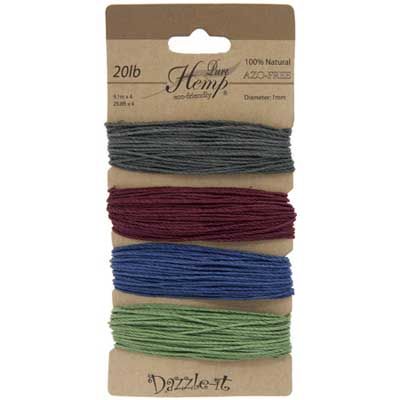 Hemp 20lb 1mm Natural Pastel 9ft