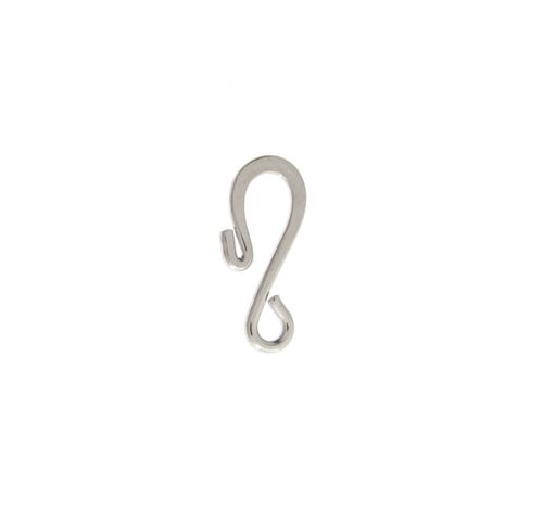 Hook &amp; Eye Clasp 23x6mm 4 Sets Nickel