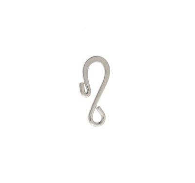 Hook &amp; Eye Clasp 23x6mm 4 Sets Nickel
