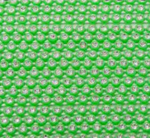 Lime Green Plastic Rhinestone Banding SS6 