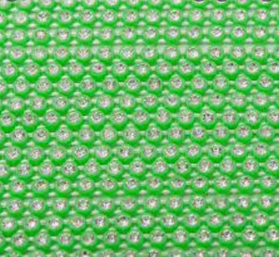 Lime Green Plastic Rhinestone Banding SS6 