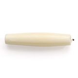 Bone Hairpipe White .5&quot; pkg of 10