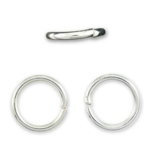 Jump Ring 4mm Silver Plate Pkg of 50