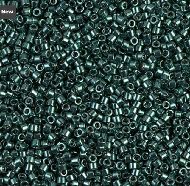 Delica Sz 11 Galvanized Dark Teal Green #458