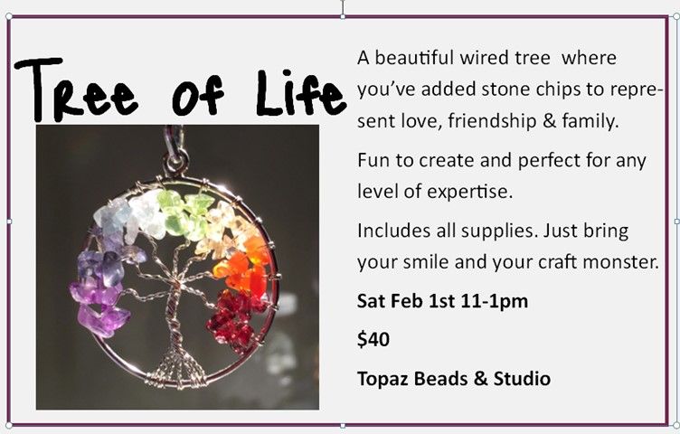 CLASS: Wired Up Tree of Life TBA