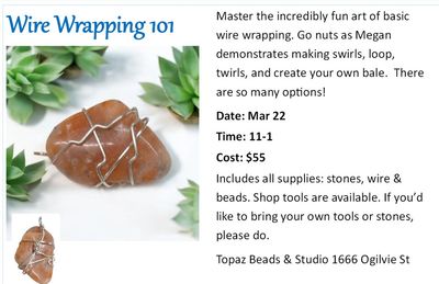 CLASS: Wire Wrapping 101 TBA