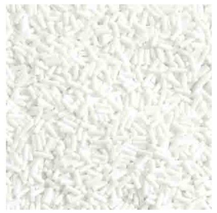 Bugles Sz 3 Opaque White Twist