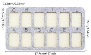 Grey Felt Beading Mat 7x4"