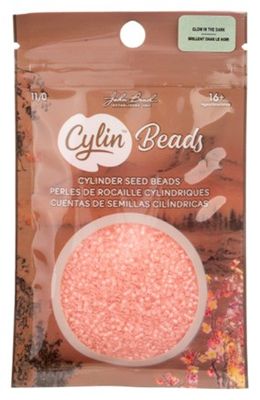 Cylin Beads Sz 11 Glow in the Dark #1149 Coral 25g