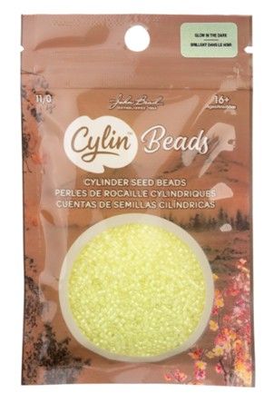 Cylin Beads Sz 11 Glow in the Dark #1143 Yellow Neon 25g
